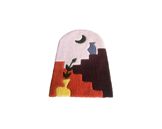 Photo produit d'un tapis unique fait à la main par Mood Creations.