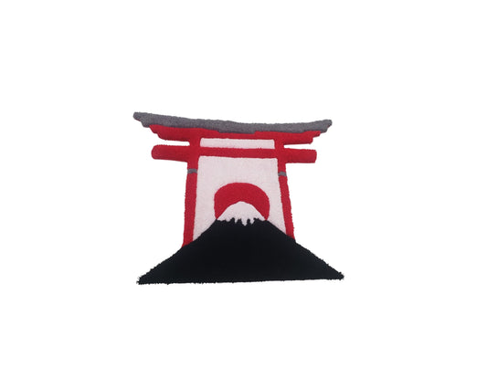 Tapis de chevet sur mesure, pièce personnalisé aux inspirations japonaises.