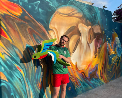 Quetzal à Bacalar rencontre entre l’œuvre textile et les lieux de la culture maya. 